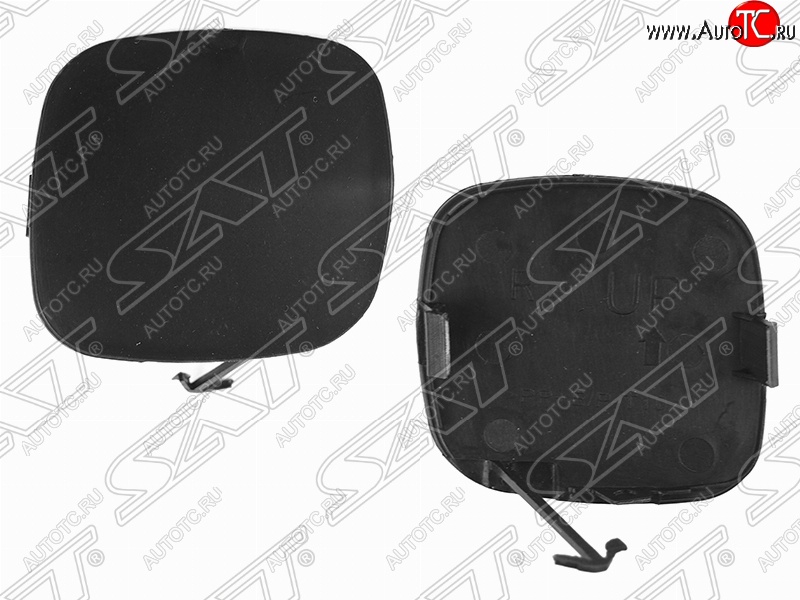 959 р. Правая заглушка переднего бампера SAT (под крюк) Lexus RX350 XU30 дорестайлинг (2003-2006) (Неокрашенная)  с доставкой в г. Кемерово