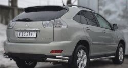 19 999 р. Защита порогов из круглой трубы диаметром 63 мм SLITKOFF Lexus RX350 XU30 дорестайлинг (2003-2006)  с доставкой в г. Кемерово. Увеличить фотографию 2