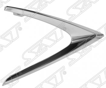 Молдинг на передний бампер SAT (хром) Lexus RX350 AL20 дорестайлинг (2015-2019)