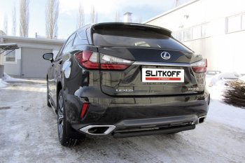 Защита задняя Slitkoff Lexus RX350  AL20 (2015-2019) дорестайлинг