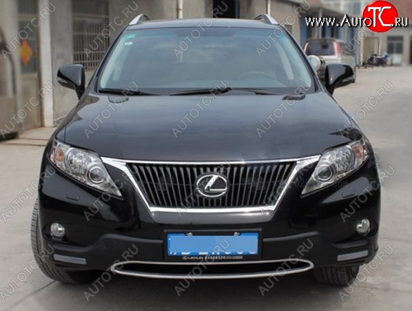 21 599 р. Накладка на передний бампер CT v2 v2 Lexus RX350 AL10 дорестайлинг (2008-2012) (Неокрашенная)  с доставкой в г. Кемерово