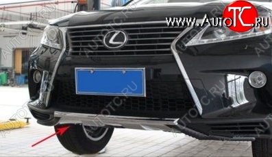 21 599 р. Накладка на передний бампер CT v4 v4 Lexus RX350 AL10 дорестайлинг (2008-2012) (Неокрашенная)  с доставкой в г. Кемерово