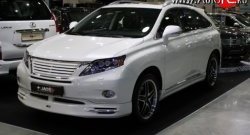 13 349 р. Накладка JAOS на передний бампер Lexus RX350 AL10 дорестайлинг (2008-2012) (Неокрашенная)  с доставкой в г. Кемерово. Увеличить фотографию 2