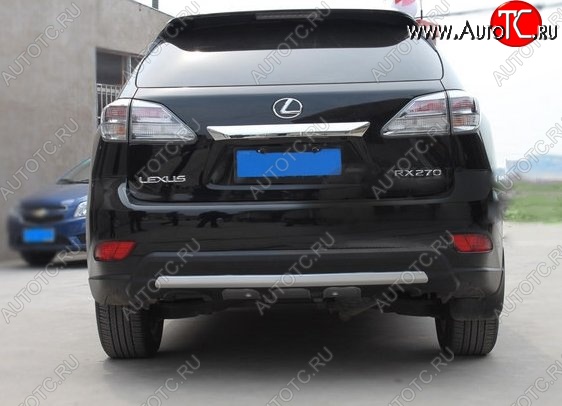 21 599 р. Накладка на задний бампер CT v3 Lexus RX350 AL10 дорестайлинг (2008-2012) (Неокрашенная)  с доставкой в г. Кемерово