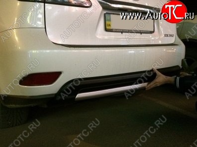 21 499 р. Накладка на задний бампер СТ v5 Lexus RX350 AL10 дорестайлинг (2008-2012) (Неокрашенная)  с доставкой в г. Кемерово