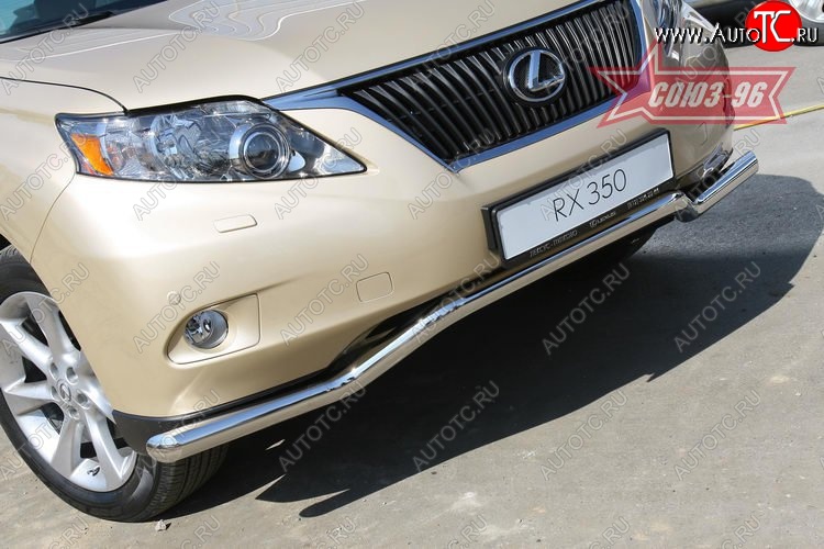 15 929 р. Защита переднего бампера одинарная Souz-96 (d60).  Lexus RX350  AL10 (2008-2012) дорестайлинг  с доставкой в г. Кемерово