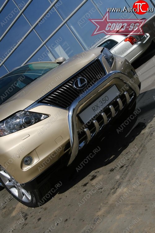 28 709 р. Защита переднего бампера Souz-96 (d76)  Lexus RX350  AL10 (2008-2012) дорестайлинг  с доставкой в г. Кемерово