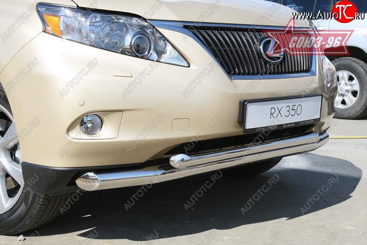 28 124 р. Защита переднего бампера двойная Souz-96 (d76/60)  Lexus RX350  AL10 (2008-2012) дорестайлинг  с доставкой в г. Кемерово