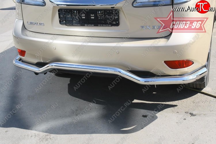 13 049 р. Защита заднего бампера Souz-96 (d60) Lexus RX350 AL10 дорестайлинг (2008-2012)  с доставкой в г. Кемерово