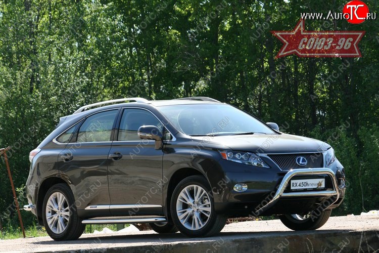 20 069 р. Защита переднего бампера Souz-96 (d76/76 и 60) Lexus RX450H AL10 дорестайлинг (2009-2012)  с доставкой в г. Кемерово