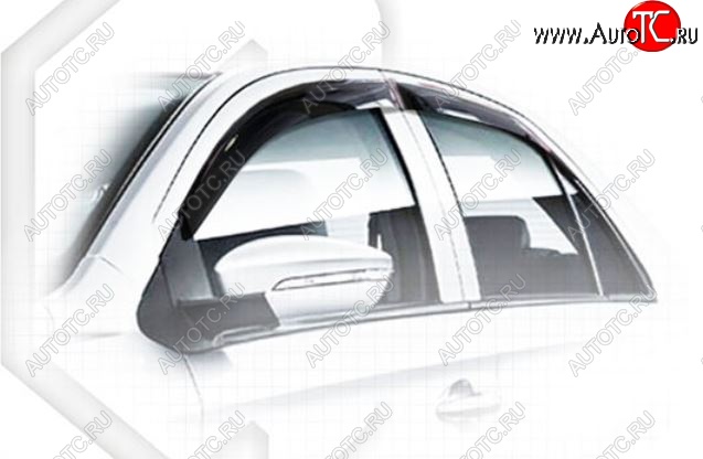 2 089 р. Дефлектора окон CA-Plastiс Lifan Celiya (2013-2025) (Classic полупрозрачный, Без хром.молдинга)  с доставкой в г. Кемерово