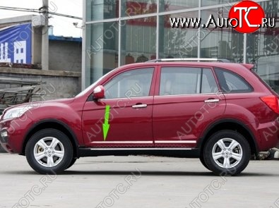 6 899 р. Молдинги CT  Lifan X60 (2011-2025) дорестайлинг, 1-ый рестайлинг, 2-ой рестайлинг (Неокрашенные)  с доставкой в г. Кемерово