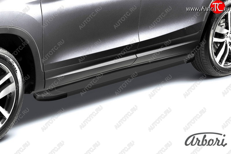 11 339 р. Порожки для ног Arbori Optima Black Lifan X60 2-ой рестайлинг (2016-2025)  с доставкой в г. Кемерово