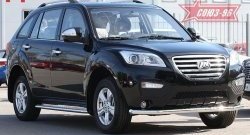 9 899 р. Защита переднего бампера одинарная Souz-96 (d60). Lifan X60 1-ый рестайлинг (2015-2016)  с доставкой в г. Кемерово. Увеличить фотографию 3