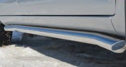 70 999 р. Защита порогов из круглой трубы диаметром 63 мм Russtal Lifan X60 1-ый рестайлинг (2015-2016) (Защита порогов с со скосами на торцах (вариант 1))  с доставкой в г. Кемерово. Увеличить фотографию 4