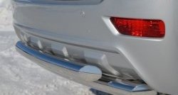 16 999 р. Защита заднего бампера (2 трубы Ø63 мм, нержавейка) SLITKOFF  Lifan X60 (2011-2015) дорестайлинг  с доставкой в г. Кемерово. Увеличить фотографию 3