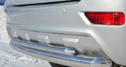 18 549 р. Защита заднего бампера (Ø76 и 42 мм, нержавейка) SLITKOFF  Lifan X60 (2011-2015) дорестайлинг  с доставкой в г. Кемерово. Увеличить фотографию 3