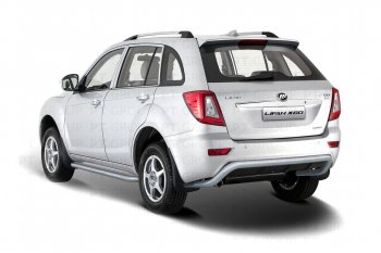 5 359 р. Защита заднего бампера PT GROUP Ø51мм ШАГРЕНЬ (ППК) LIFAN X60 2012-2016  Lifan X60 (2011-2016) дорестайлинг, 1-ый рестайлинг (Черная (шагрень))  с доставкой в г. Кемерово. Увеличить фотографию 2