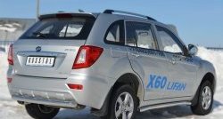 15 699 р. Одинарная защита заднего бампера из трубы диаметром 76 мм SLITKOFF  Lifan X60 (2011-2025) дорестайлинг, 2-ой рестайлинг  с доставкой в г. Кемерово. Увеличить фотографию 4