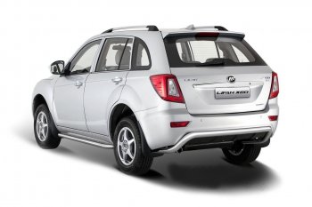 5 999 р. Защита заднего бампера Petroil Tuning (d51)  Lifan X60 (2011-2015) дорестайлинг (Нержавеющая полированная сталь)  с доставкой в г. Кемерово. Увеличить фотографию 2