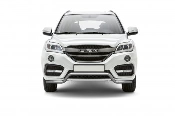 18 199 р. Защита переднего бампера Petroil Tuning (d51, волна)  Lifan X60 (2016-2025) 2-ой рестайлинг (Нержавеющая полированная сталь)  с доставкой в г. Кемерово. Увеличить фотографию 2