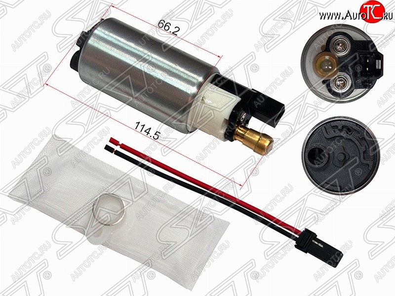 1 199 р. Насос топливный SAT (12V, 3BAR, 1,6 / 1,8 / 2,0)  Mazda 2/Demio  DE (2007-2014) дорестайлинг, рестайлинг  с доставкой в г. Кемерово