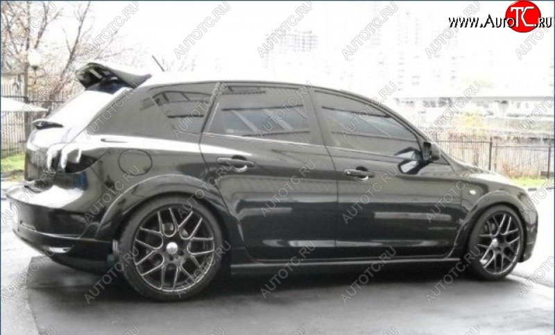 6 649 р. Накладки на колёсные арки ASC MAGNUM Mazda 3/Axela BK дорестайлинг, хэтчбэк (2003-2006) (Неокрашенные)  с доставкой в г. Кемерово