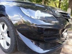 9 099 р. Передний бампер EXS STYLE Mazda 3/Axela BK дорестайлинг, хэтчбэк (2003-2006) (Неокрашенный)  с доставкой в г. Кемерово. Увеличить фотографию 4