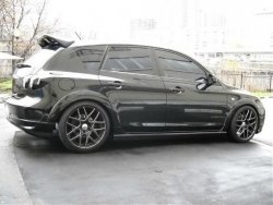 5 399 р. Пороги накладки ASC MAGNUM Mazda 3/Axela BK дорестайлинг, хэтчбэк (2003-2006) (Неокрашенные)  с доставкой в г. Кемерово. Увеличить фотографию 2