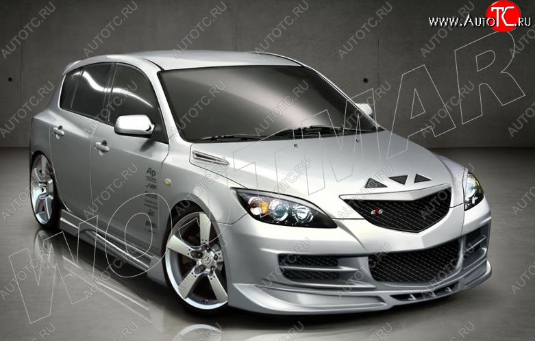 12 999 р. Пороги накладки CSR Mazda 3/Axela BK дорестайлинг, хэтчбэк (2003-2006)  с доставкой в г. Кемерово
