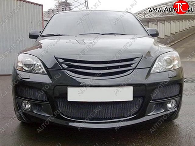 4 849 р. Решетка радиатора ASC MAGNUM Mazda 3/Axela BK дорестайлинг, хэтчбэк (2003-2006) (Неокрашенная)  с доставкой в г. Кемерово