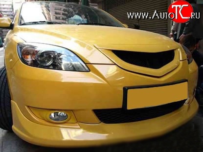 5 099 р. Решётка радиатора Hatchback Mazda 3/Axela BK дорестайлинг, хэтчбэк (2003-2006) (Неокрашенная)  с доставкой в г. Кемерово