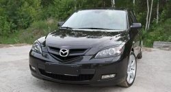 749 р. Реснички на фары RA V2  Mazda 3/Axela  BK (2003-2009) дорестайлинг, хэтчбэк, рестайлинг, хэтчбэк (Неокрашенные)  с доставкой в г. Кемерово. Увеличить фотографию 2