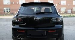 749 р. Реснички на фонари RA  Mazda 3/Axela  BK (2003-2009) дорестайлинг, хэтчбэк, рестайлинг, хэтчбэк (Неокрашенные)  с доставкой в г. Кемерово. Увеличить фотографию 3