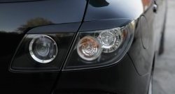 Реснички на фонари RA Mazda 3/Axela  BK (2003-2009) дорестайлинг, хэтчбэк, рестайлинг, хэтчбэк