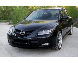 969 р. Реснички на фары SHORT STYLE Mazda 3/Axela BK дорестайлинг, хэтчбэк (2003-2006) (Неокрашенные)  с доставкой в г. Кемерово. Увеличить фотографию 2