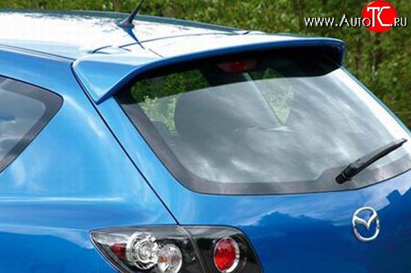 3 299 р. Спойлер M-VRS (без стоп-сигнала) Mazda 3/Axela BK дорестайлинг, хэтчбэк (2003-2006) (Неокрашенный)  с доставкой в г. Кемерово