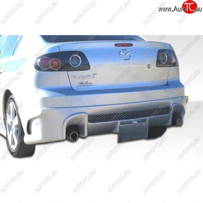 9 949 р. Задний бампер RAVEN DESIGN Mazda 3/Axela BK дорестайлинг седан (2003-2006) (Неокрашенный)  с доставкой в г. Кемерово