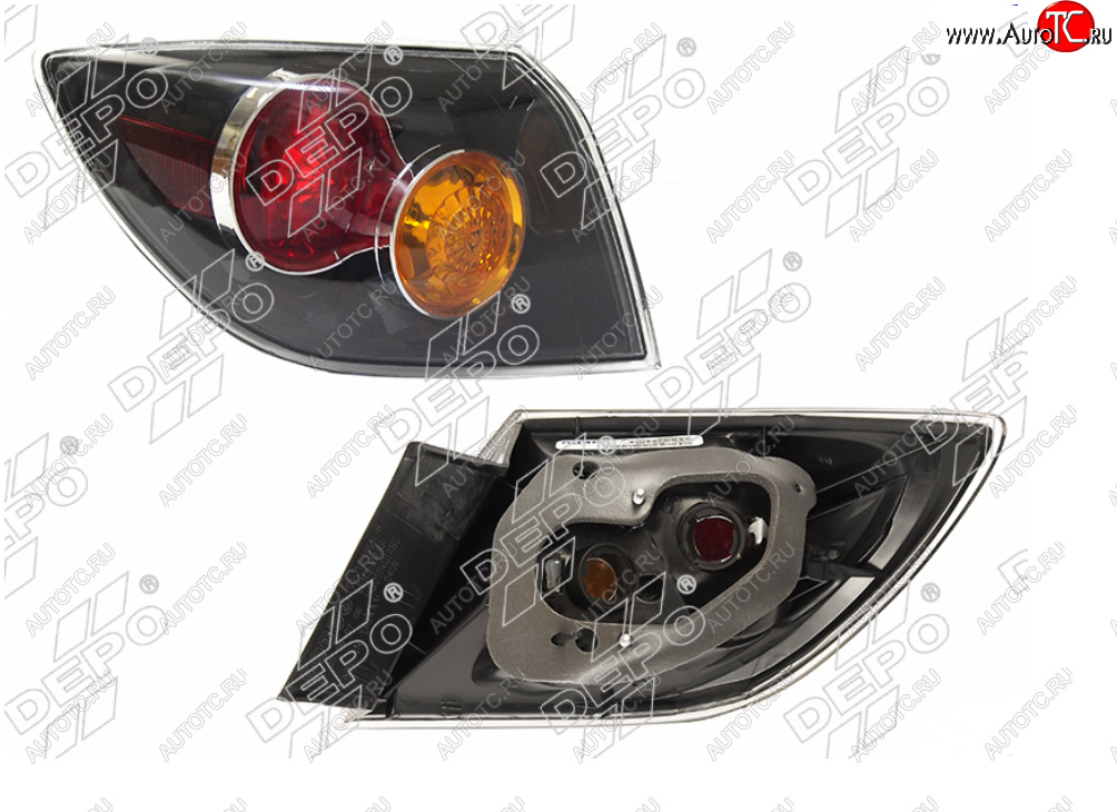 5 799 р. Левый фонарь задний DEPO Mazda 3/Axela BK дорестайлинг, хэтчбэк (2003-2006)  с доставкой в г. Кемерово