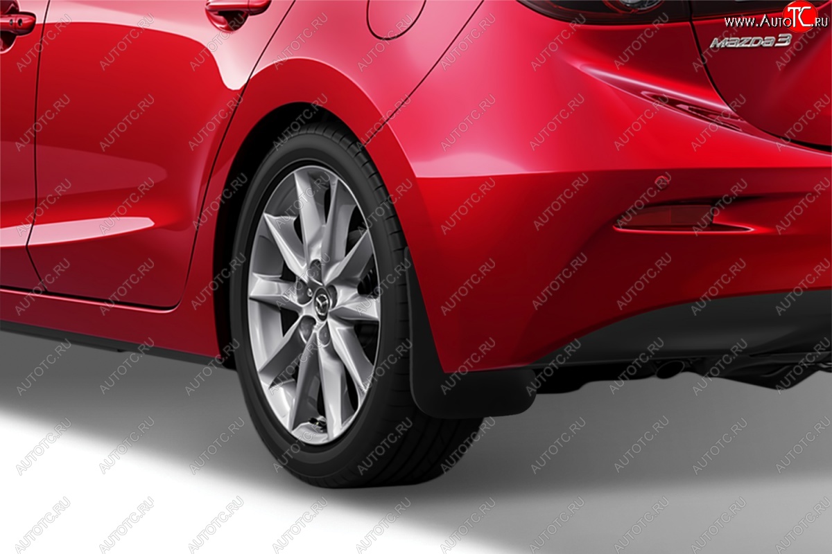 339 р. Задние брызговики Frosch Mazda 3/Axela BM дорестайлинг, хэтчбэк (2013-2016)  с доставкой в г. Кемерово