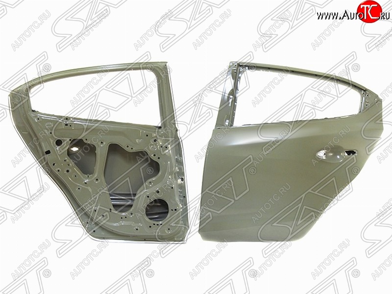 6 599 р. Левая дверь задняя SAT Mazda 3/Axela BM дорестайлинг седан (2013-2016) (Неокрашенная)  с доставкой в г. Кемерово
