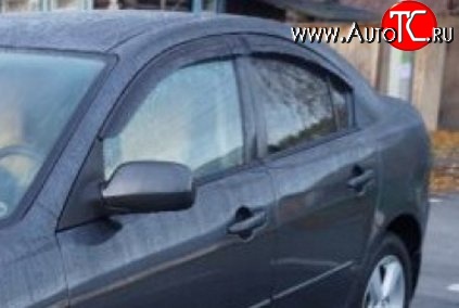 1 699 р. Комплект дефлекторов окон SkyLine Mazda 3/Axela BK дорестайлинг седан (2003-2006)  с доставкой в г. Кемерово