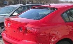 4 599 р. Козырёк на заднее стекло CT v2 Mazda 3/Axela BK дорестайлинг седан (2003-2006) (Неокрашенный)  с доставкой в г. Кемерово. Увеличить фотографию 2