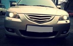 3 189 р. Решётка радиатора Корнер  Mazda 3/Axela  BK (2003-2006) дорестайлинг седан (Неокрашенная)  с доставкой в г. Кемерово. Увеличить фотографию 7