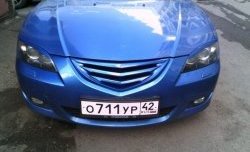 3 189 р. Решётка радиатора Корнер  Mazda 3/Axela  BK (2003-2006) дорестайлинг седан (Неокрашенная)  с доставкой в г. Кемерово. Увеличить фотографию 8