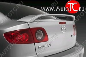4 949 р. Спойлер CT Mazda 3/Axela BK дорестайлинг седан (2003-2006) (Неокрашенный)  с доставкой в г. Кемерово