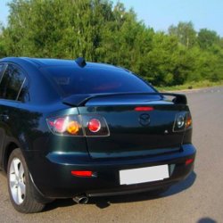 4 149 р. Спойлер RAVEN STYLE Mazda 3/Axela BK дорестайлинг седан (2003-2006) (Неокрашенный)  с доставкой в г. Кемерово. Увеличить фотографию 2
