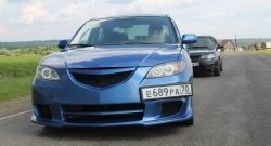 8 499 р. Передний бампер Mazda Speed Mazda 3/Axela BK дорестайлинг седан (2003-2006) (Неокрашенный)  с доставкой в г. Кемерово. Увеличить фотографию 2