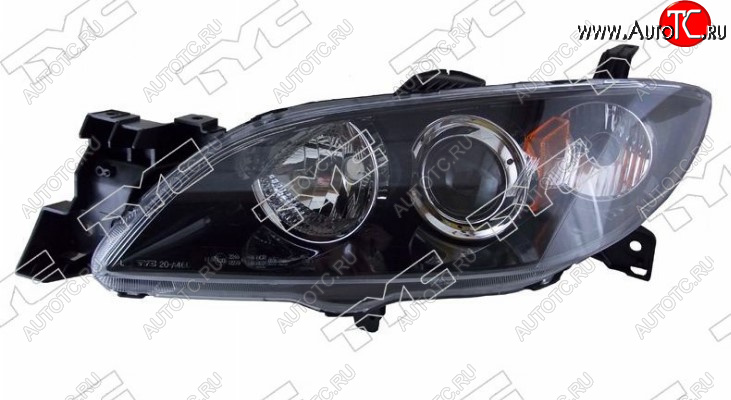 8 999 р. Левая передняя фара DEPO (под электрокорректор, Евросвет) Mazda 3/Axela BK дорестайлинг седан (2003-2006)  с доставкой в г. Кемерово