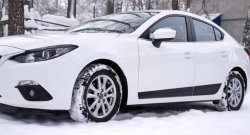 3 399 р. Молдинги RA Mazda 3/Axela BM дорестайлинг седан (2013-2016) (Поверхность глянец под окраску, Неокрашенные)  с доставкой в г. Кемерово. Увеличить фотографию 4